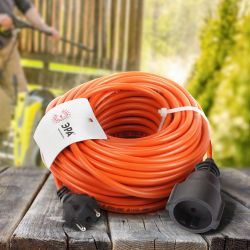 Удлинитель силовой ЭРА UPx-1-2x1-20m в бухте без заземления 20м 1 розетка ПВС 2х1мм2 | Силовые удлинители