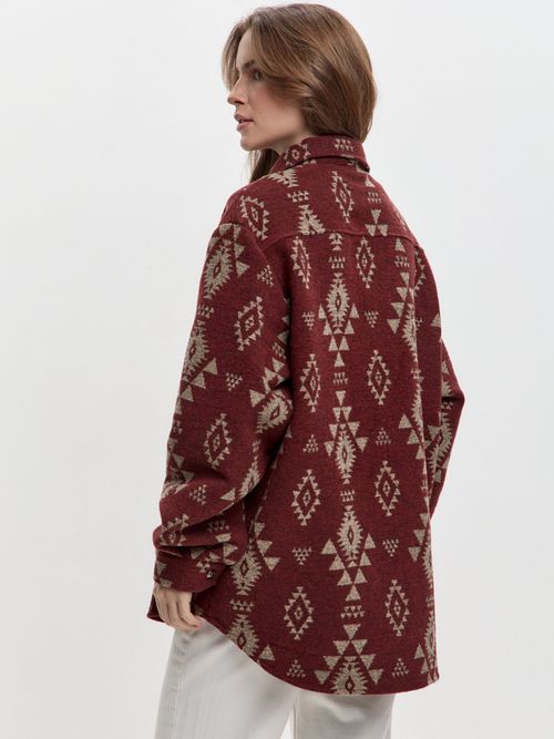 Рубашка Kefirmykifer Этно бордовая