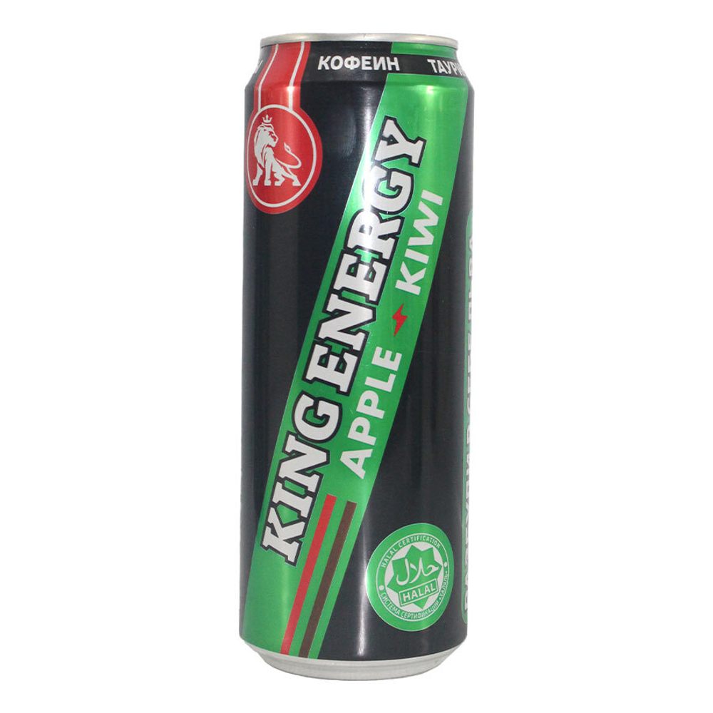 King Energy "Яблоко-Киви" 0,45 л. ж/б. (12 шт. в упаковке)