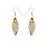 Серьги листья Ester Bijoux Вяз LF96C-G BR