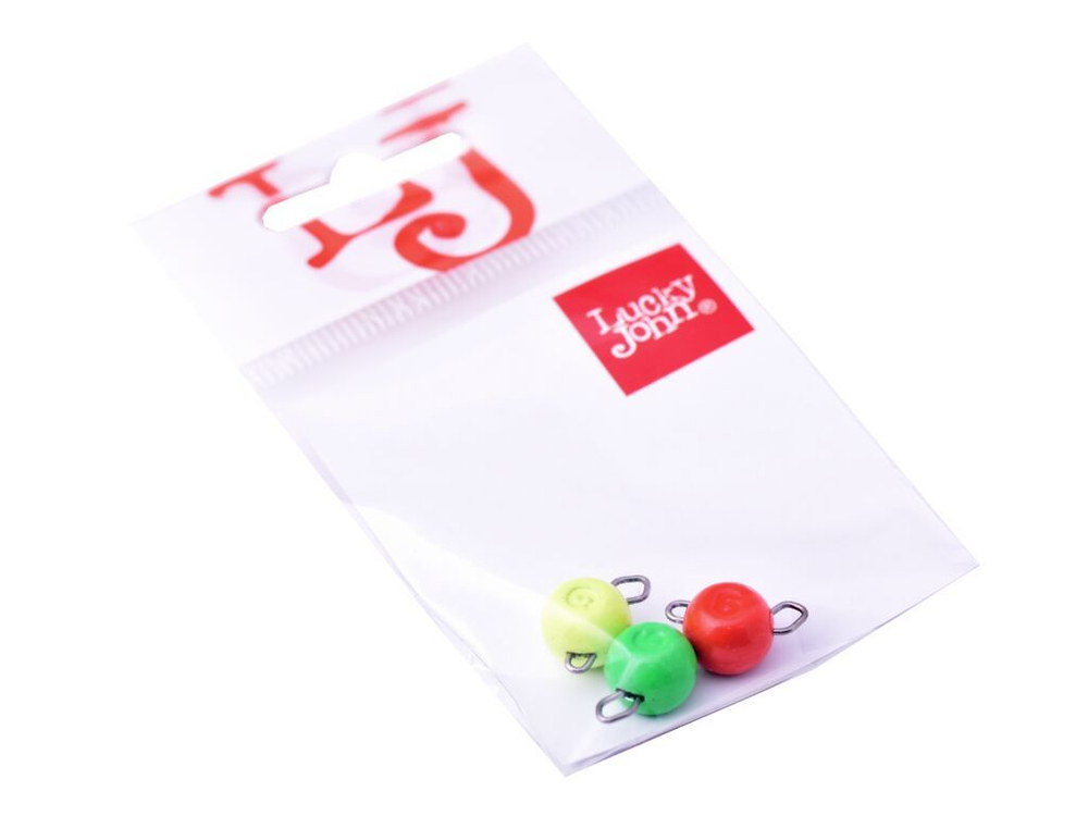 Груз-головки разборные Lucky John BALL RGY MIX1 6г, 3шт
