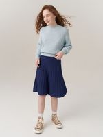 Юбка школьная для девочки AT883 сапфировый