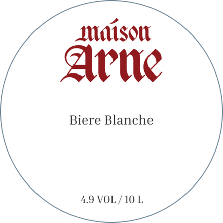 Пиво Мейзон Арне Бир Бланш / Maison Arne Biere Blanche 10л - кег