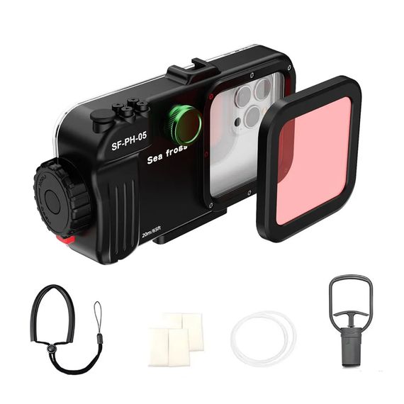 Гермобокс для смартфонов Sea Frogs SF-PH-05 подводный с красным фильтром в комплекте
