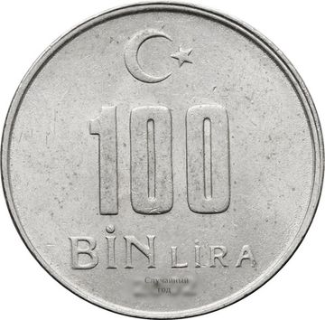 100 000 лир 2001-2004 Турция
