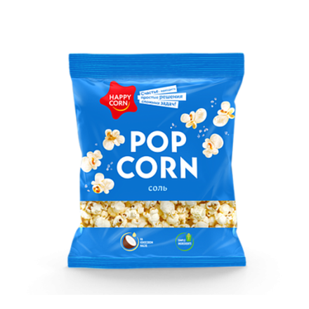 Попкорн Happy Corn с солью 70 гр