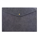 Папка-конверт на кнопке Alingar, A4, 235х330 мм, 180 мкм, горизонтальная, ассорти, "4 цвета кожи"