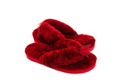 UGG Fluff Flip Flop II Bordo