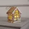 Ёлочная игрушка Домик с Дедом Морозом 11*7*8 см., от батареек, свечение тёплое белое, Luazon Lighting (6117291)