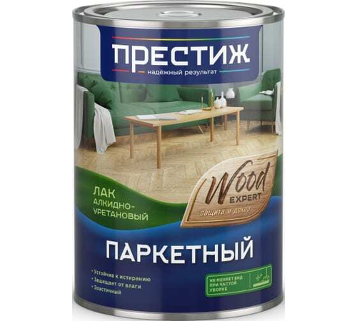 Лак ПАРКЕТНЫЙ глянц. алк-уретановый Престиж 1,9л