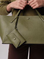 Женская кожаная сумка DBR 31136 зеленая водоросль