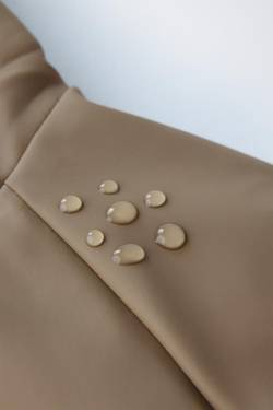 ZARA ПРОРЕЗИНЕННЫЙ ДОЖДЕВИК WATER RESISTANT, СЕРО-КОРИЧНЕВЫЙ