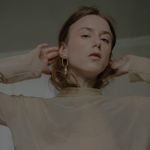 Серьги Oval с жемчугом, позолота