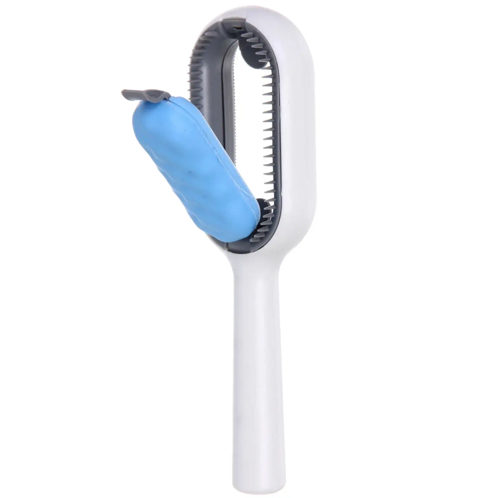Расческа - пуходерка 3 в 1, валик для сбора шерсти «ПРОФФ - МОЙ БРО», цвет голубой, 18,5*2,8см (коробка)