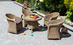 "Равенна" кресло детское плетеное, цвет соломенный