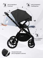 Коляска 3в1 Sweet Baby Verde Black