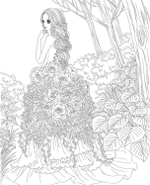 Nelco Neco Modern Girls and Cats. Coloring Book