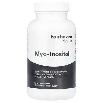 Fairhaven Health, Мио-инозитол, 120 капсул (500 мг на капсулу)