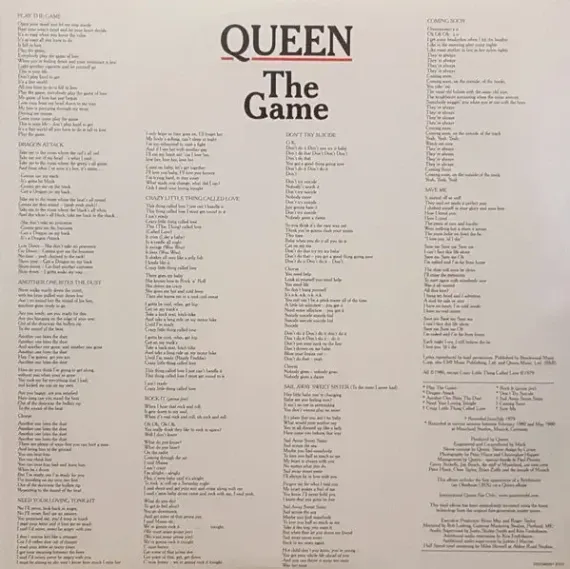 Queen – The Game - LP