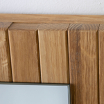 Зеркало настенное, 33х120, Пиафорте, прямоугольное, в раме, коричневое, массив дуба, Dipriz