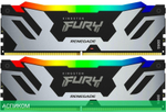 Оперативная память Kingston Fury Renegade Silver/Black 32GB DDR5 RGB XMP (KF576C38RSAK2-32)