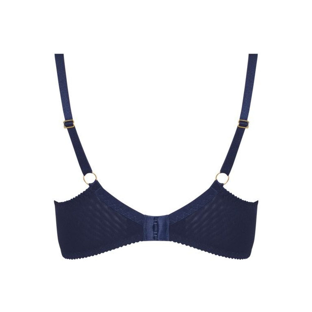 Бюстгальтер на косточках Eunika с пуш-ап вкладышами (Размер: 70G) (Цвет: темно-синий)