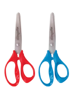 Ножницы ЮНЛАНДИЯ "ВЕТЕРОК", 130 мм, ассиметричные ручки, ассорти
