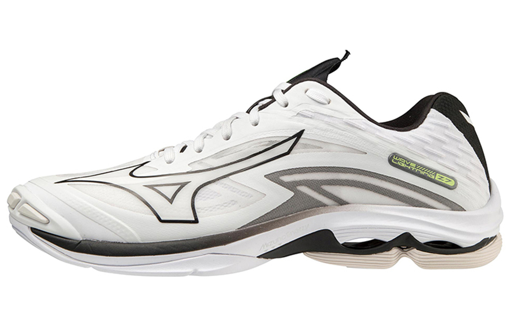Mizuno Wave Lightning Z7 Synthetic Fiber Low top Volleyball Shoes Unisex White