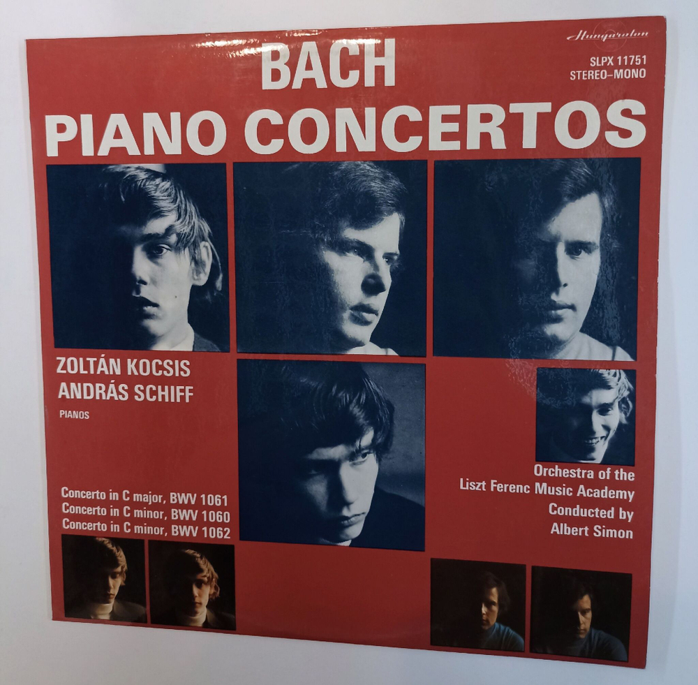 Винтажная виниловая пластинка LP Bach И.С. Бах Piano Concertos Концерты для фортепиано (Венгрия 1977)
