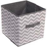 Короб - органайзер складной для хранения вещей «РОНА», цвет пыльно - серый, 28*28*28см