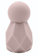 Розовый перезаряжаемый вибратор Polyhedron - 8 см. (Цвет: розовый)