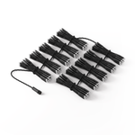 Twinkly Plus PLC Capsule Curtain - 10x25 RGB+W Fast, черный провод