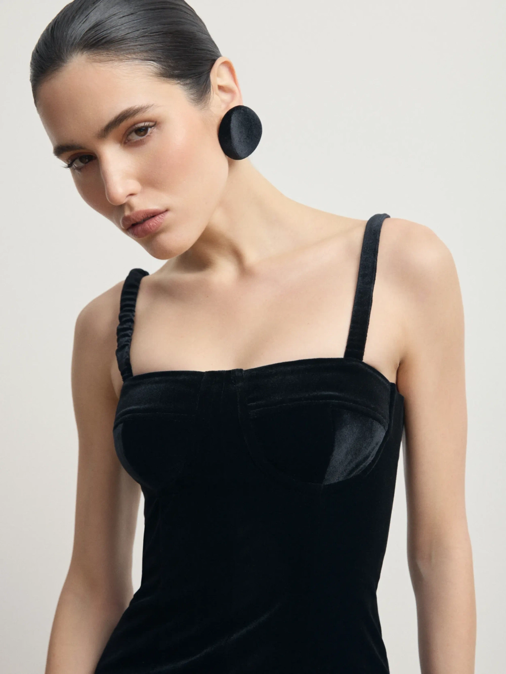 Облегающее платье мини из бархата "Velouré"