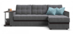 Угловой диван Атланта НПБ Рогожка Мальмо серый