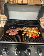 Газовый гриль Broil King Crown 410, 4 горелки, чёрный