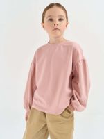 Лонгслив с объемными рукавами "Пудра"