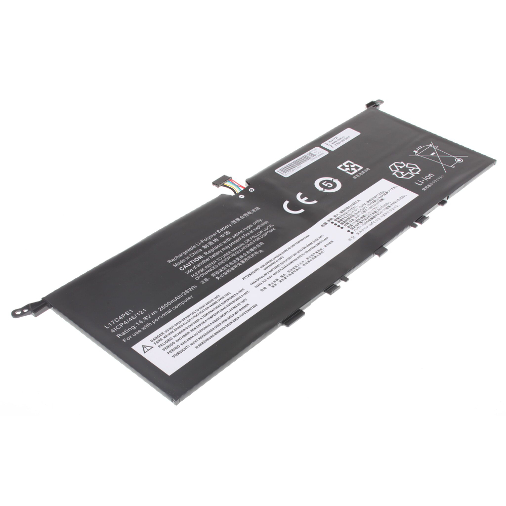Аккумулятор iBatt 2600mAh для ноутбуков Lenovo Yoga 730-13IWL (L17C4PE1)