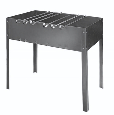 Мангал «Стандарт» 6 шампуров (коробка, 500х300х500*0,4-0,5 мм