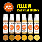 Набор акриловых красок AK Interactive Yellow Essential Colors Set