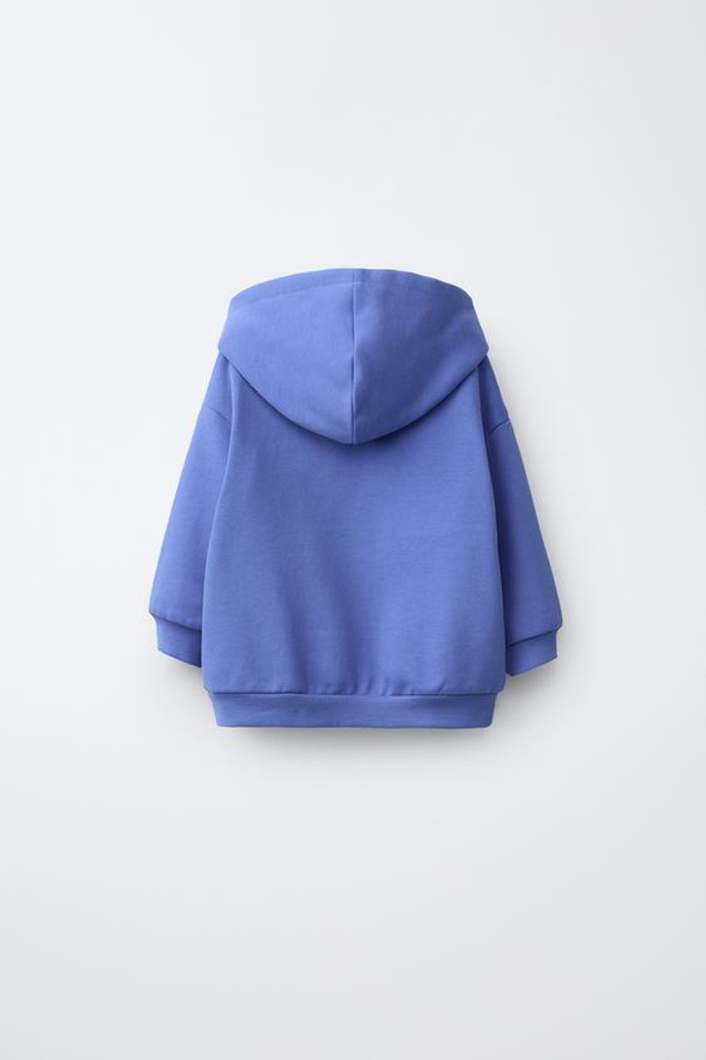 ZARA ОДНОТОННАЯ ТОЛСТОВКА НА МОЛНИИ, СИНИЙ