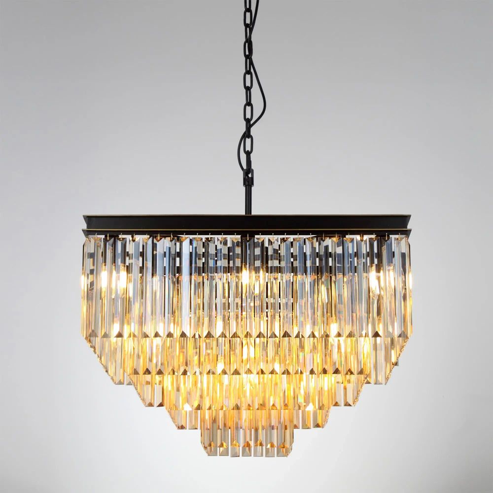 Citilux Мартин CL332242 Люстра хрустальная подвесная Шампань