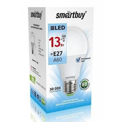 Светодиодная лампа Smartbuy A-60-13W/4000 E27 дневной свет