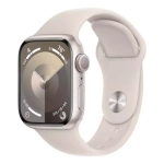 Apple Watch Series 9, 45 мм, из алюминия цвета «сияющая звезда», спортивный ремешок