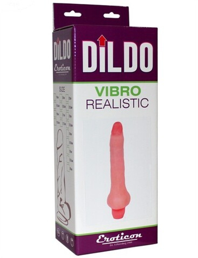 Гнущийся вибратор UltraSkin Vibro Realistic (Цвет: телесный)