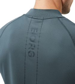 Мужское теннисное поло Björn Borg Ace Performance Zip Polo - зеленый