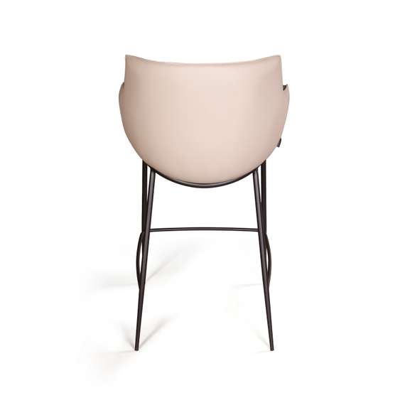 Полубарный стул Sofia, серая экокожа Soft-Touch