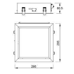 9093 Встраиваемое светодиодное окно BLUE SKY