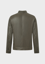 Куртка кожаная Strellson Jace-Slim Dark Olive