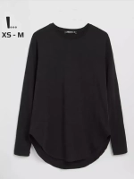 Лонгслив базовый трикотажный оверсайз