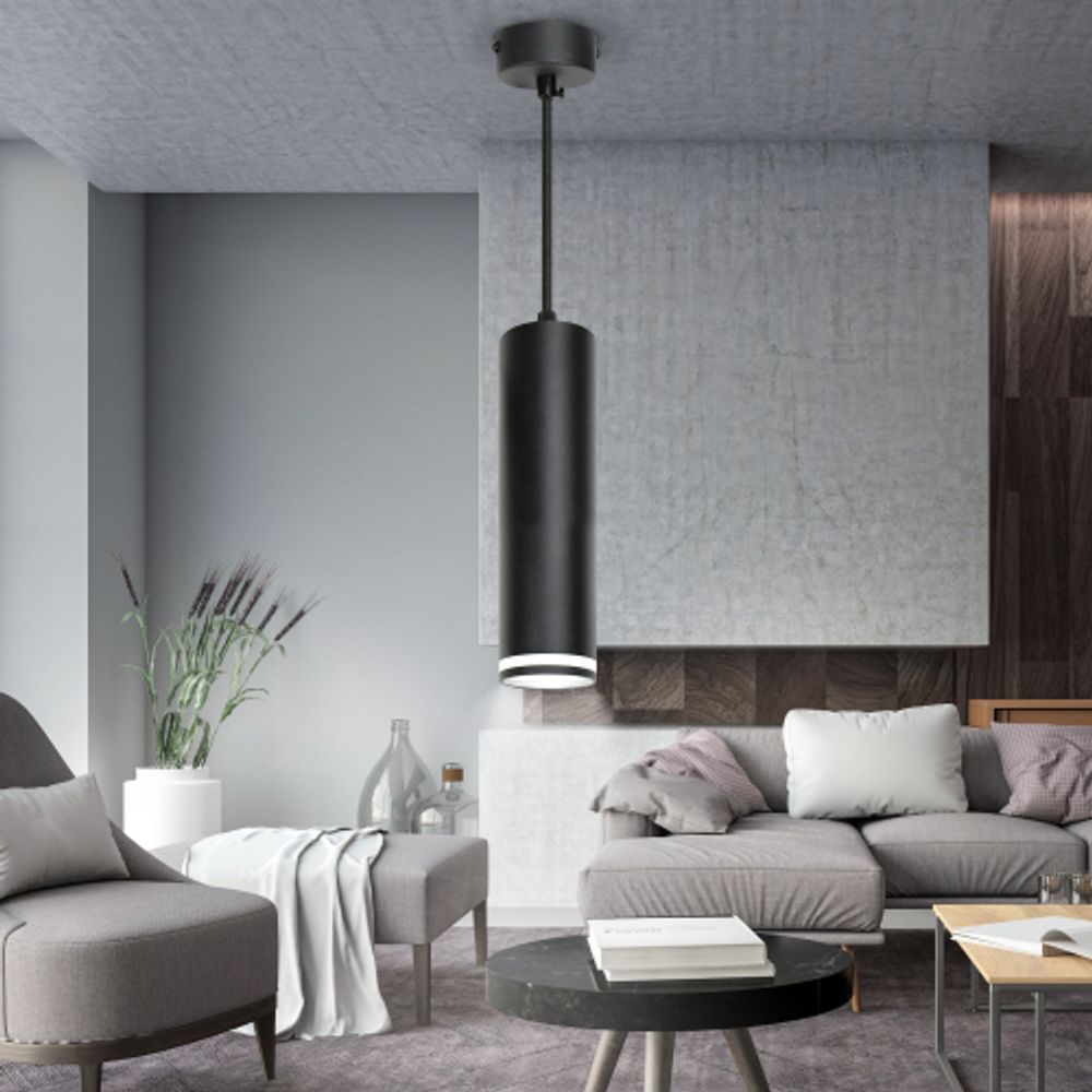 Светильник подвесной ЭРА PL16 BK под лампу MR16 GU10 черный